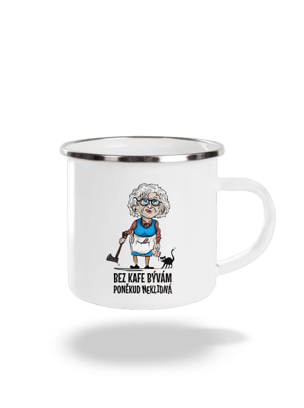 Neklidná bez kafe plecháček White