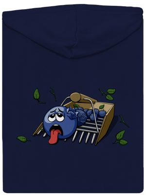 Borůvky pánská mikina na zip Navy