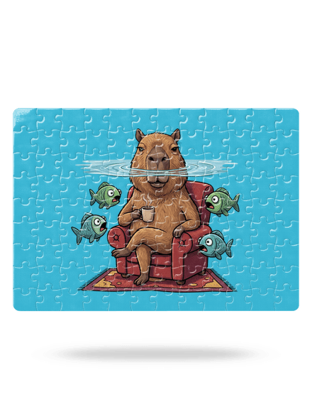Potopený v pohodě puzzle White