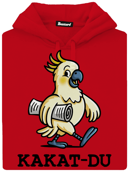 Kakat-du pánská mikina klokanka Red