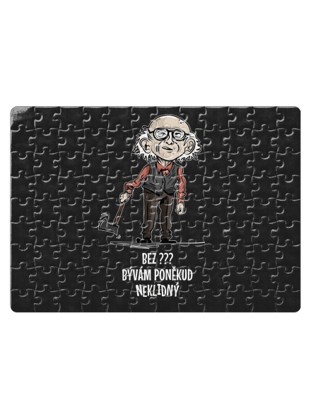 Neklidný - vlastní text puzzle White