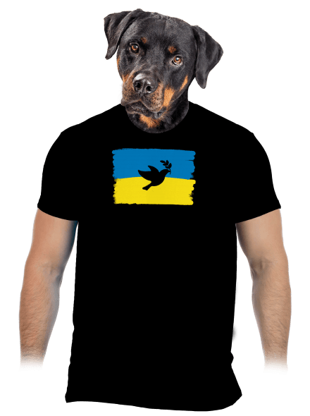 Ukrajina - Holubice pánské tričko Black