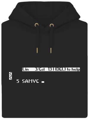 5 Samyc unisex mikina premium Dark Black