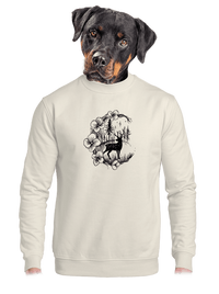 unisex mikina bez kapuce