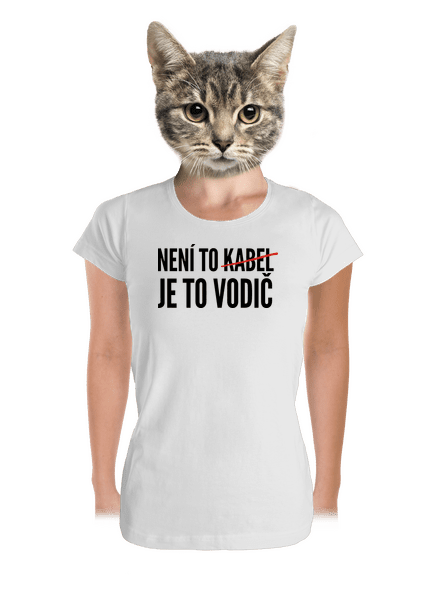 Je to vodič dámské tričko premium White