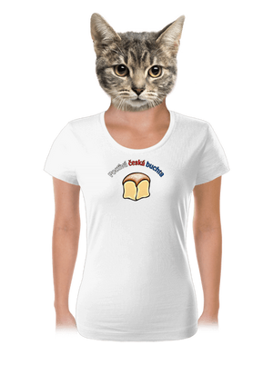 Poctivá buchta a klobása dámské tričko White