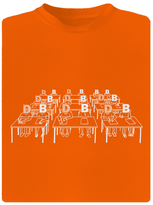 Cimrman: Debil, blbeček pánské sportovní tričko Neon Orange