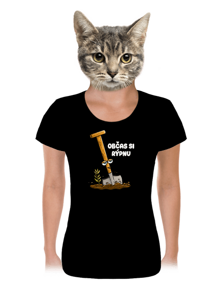 Občas si rýpnu dámské tričko Black