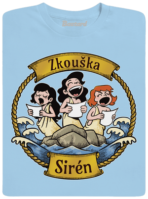 Zkouška sirén pánské tričko Sky Blue