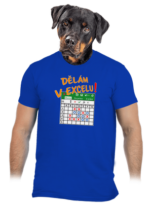 Dělám v Excelu pánské tričko Royal Blue