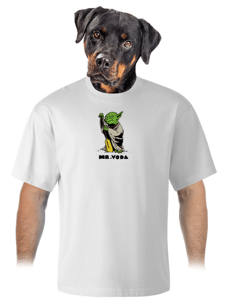 Mr. Voda unisex tričko oversized White