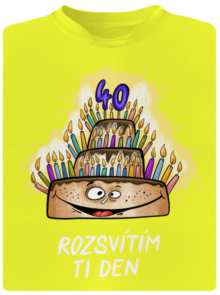 Rozsvítím ti den pánské sportovní tričko Neon Yellow