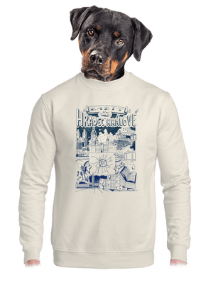 unisex mikina bez kapuce