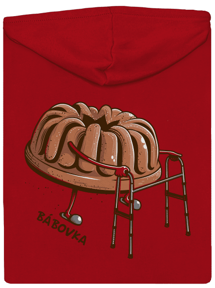 Bábovka pánská mikina na zip Red