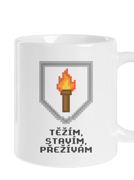 Těžím, stavím klasický hrnek White