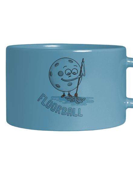 Floorball hrnek makronka Blue Macaron