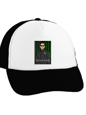 Neoženich kšiltovka truckerka Black cap