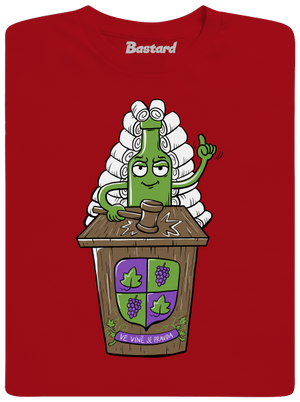 Ve víně je pravda pánské dlouhý rukáv Red