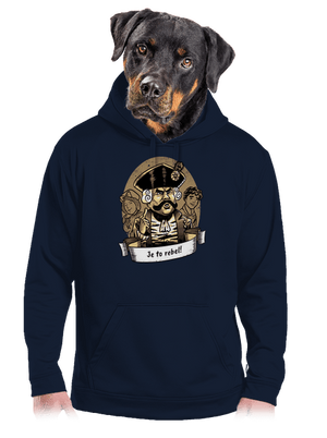 B14: S čerty nejsou žerty pánská mikina klokanka Navy