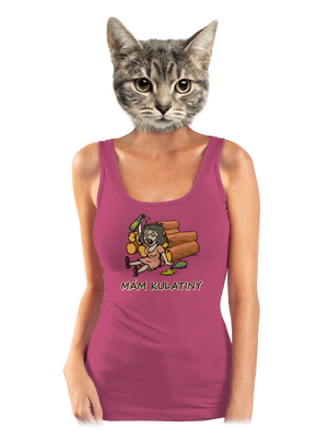 Mám kulatiny dámské tílko klasické Magenta