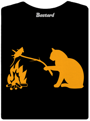 Kočka a myš dámské tričko s lemem Black