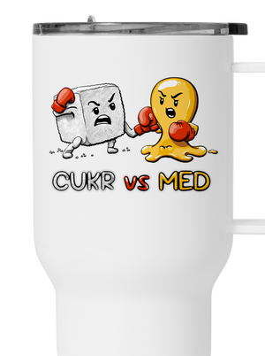 Cukr vs. med termohrnek White