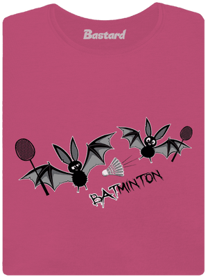 Batminton dámské tričko premium Magenta