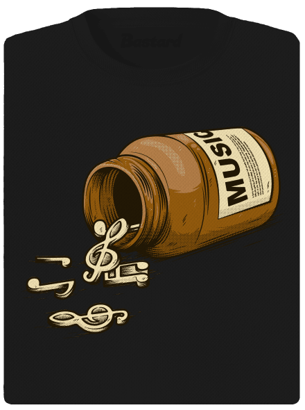 Music Pills dámské sportovní tričko Black