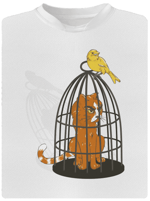 Ptačí odplata dětské sportovní tričko White