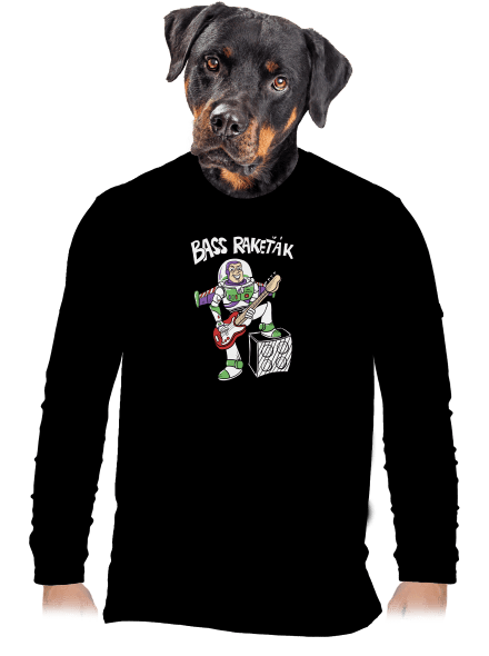 Bass Rakeťák pánské dlouhý rukáv Black