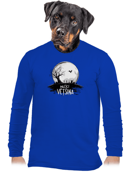 Mlčící většina pánské dlouhý rukáv Royal Blue