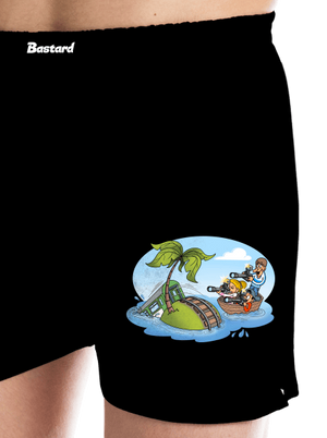 Ostrov železnice pánské trenky Black