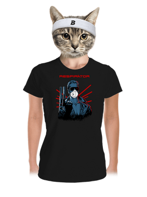 Respirátor dámské sportovní tričko Black