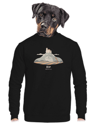 unisex mikina bez kapuce