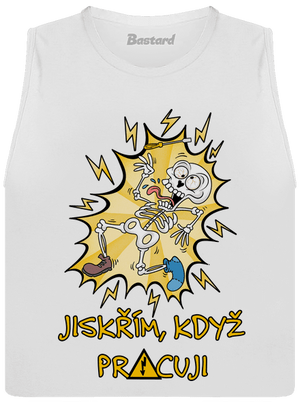 Jiskřím dámské tílko volné White