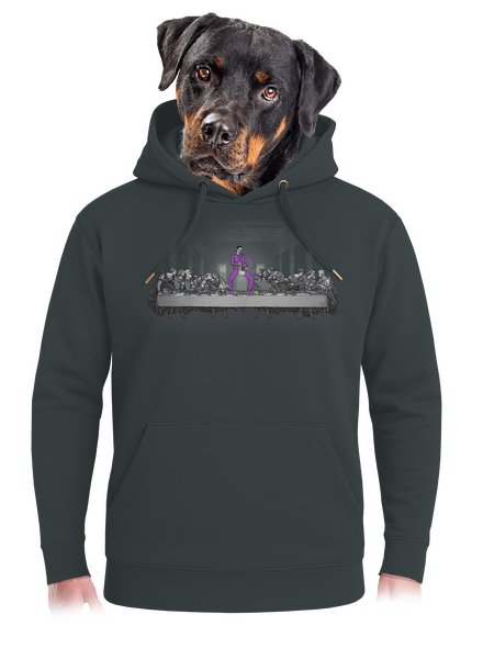 Jesus a Lebowski unisex mikina premium Charcoal