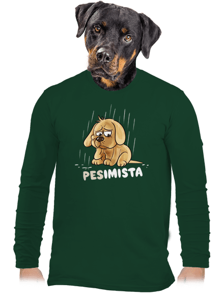 Pesimista  pánské dlouhý rukáv Bottle Green
