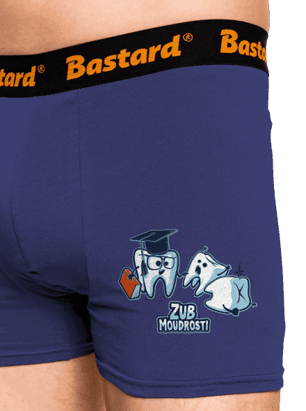 Zub moudrosti boxerky Blue Navy