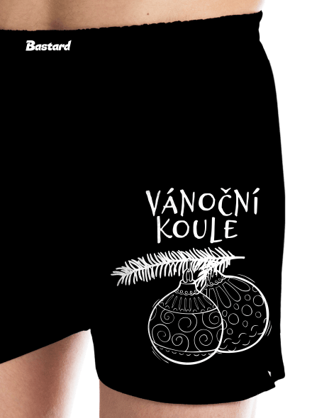 Vánoční koule pánské trenky Black
