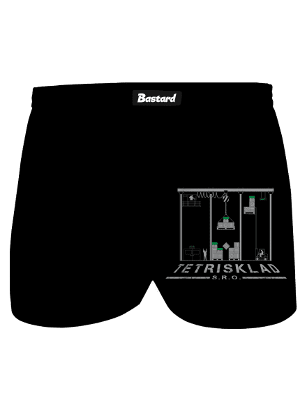 Tetrisklad pánské trenky Black