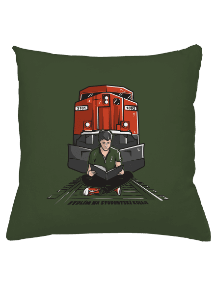 Studentská kolej polštář Olive Green