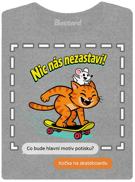 Vlastní AI obrázek dámské tričko Dark Gray Melange