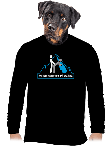 Vysokohorská přirážka pánské dlouhý rukáv Black