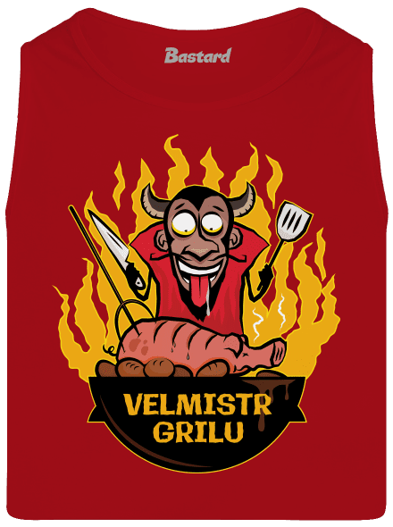 Velmistr grilu pánské tílko Red