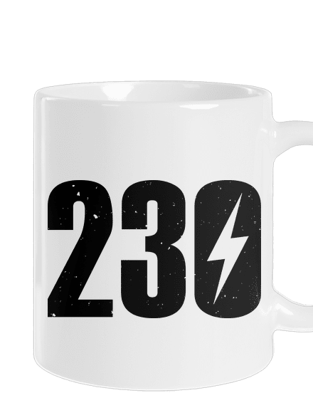230 V klasický hrnek White