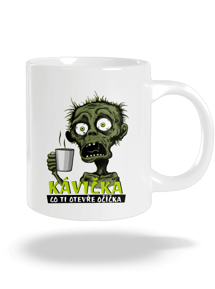 Zombie kávička velký hrnek White