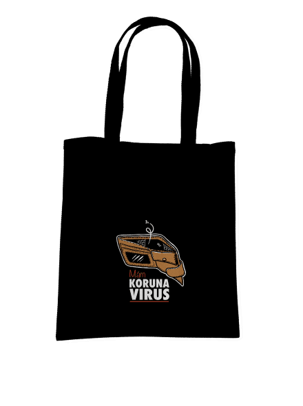 Korunavirus v peněžence taška Black