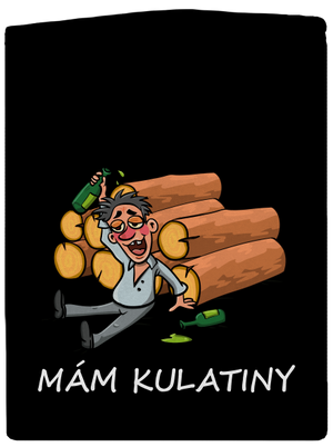 Mám kulatiny pánská mikina na zip Black