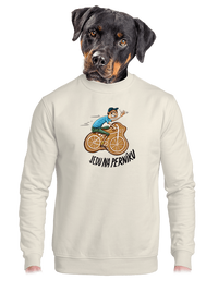 unisex mikina bez kapuce