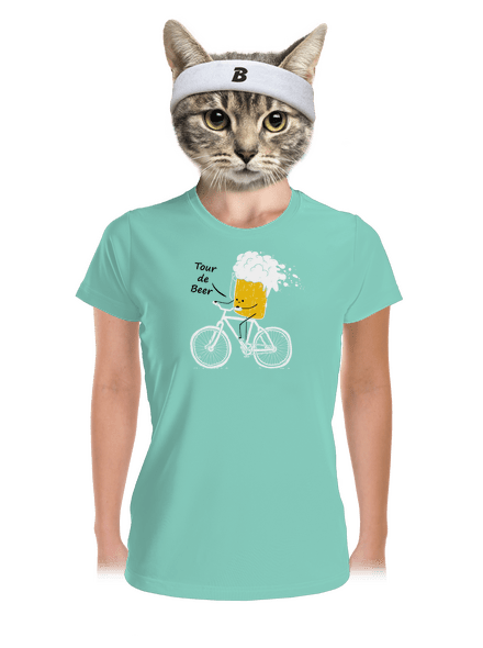 Tour de beer dámské sportovní tričko Mint Mal